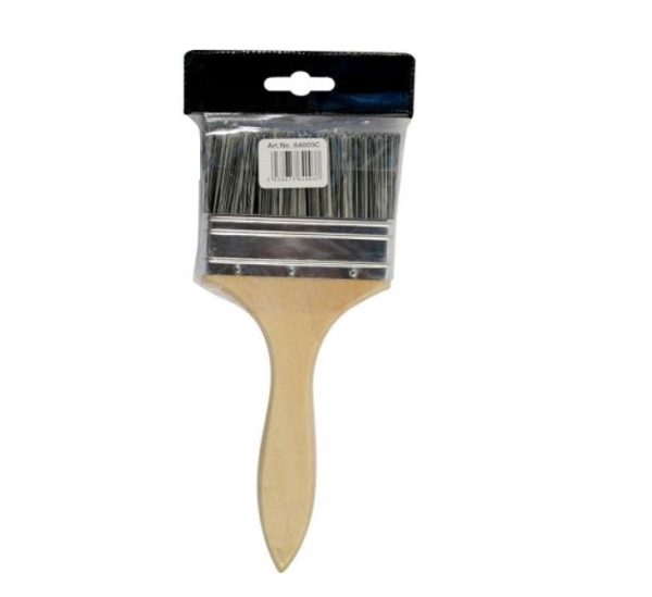 Premium Marksman paint brush wooden handle 4"