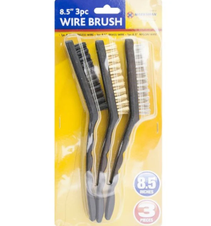 Marksman 9" Large Wire Brush 3pc