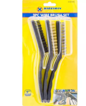 Marksman Wire Brush Set 23cm 3pc
