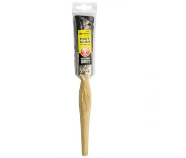 Premium Marksman wooden handle paint brush 1"