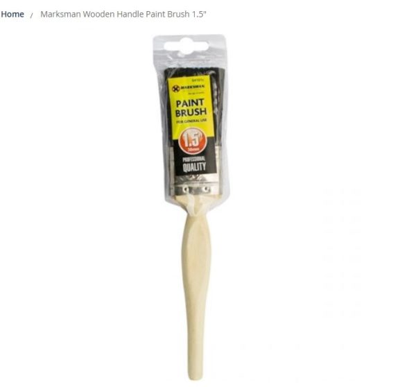 Premium Marksman wooden handle paint brush 1.5"