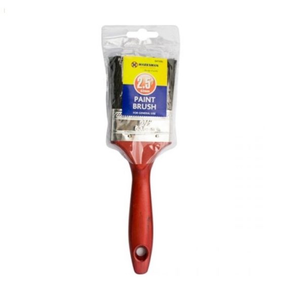 Premium Marksman red handle paint brush 2.5"