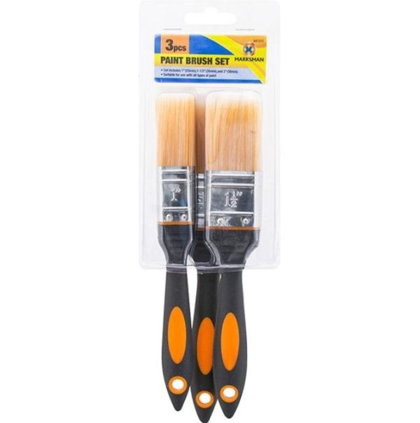 Premium Marksman decorating paint brush set 3pc