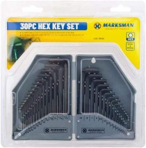 Marksman Metric & Imperial Hex Key Set 30pc