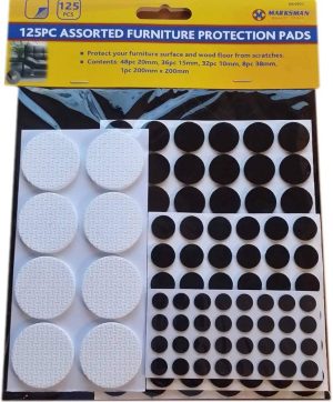 Marksman Assorted Furniture Protection Pads 125pc