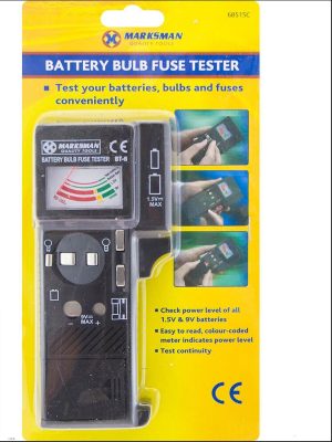 Marksman 3-In-1 Battery, Bulb & Fuse Tester
