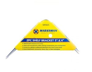 Marksman Shelf Bracket 5 X 6 White 2pc