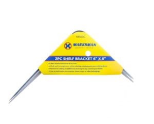 Marksman Shelf Bracket 6 X 8 White 2pc