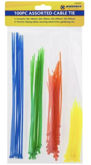 Marksman Assorted Cable Tie Set 100pc