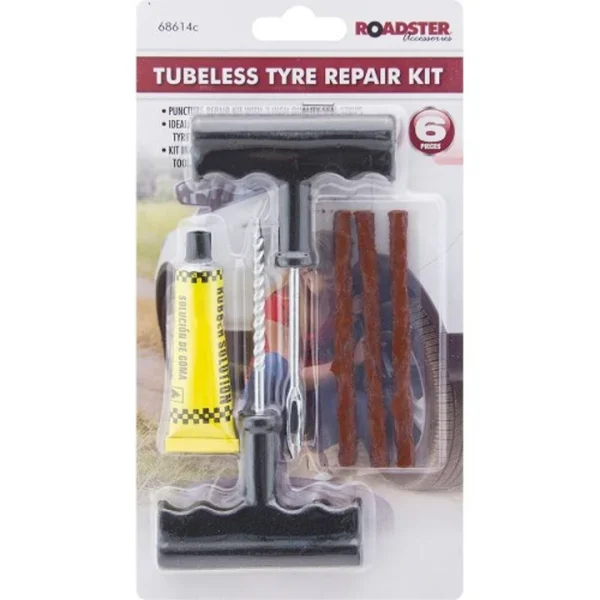 Premium Roadster tubeless tyre repair kit 6pc