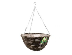 Marksman Rattan Garden Hanging Basket 14
