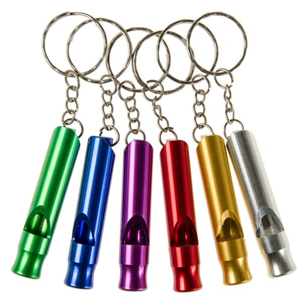 Premium Fashion key chain whistle colours