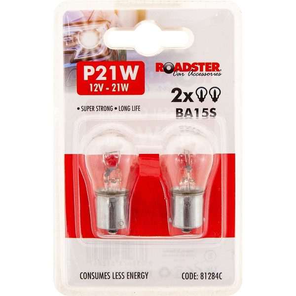 Premium Roadster p21w 12v 21w ba15s car light bulb pack of 2