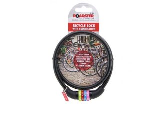 Roadster 4-Digit Coloured Combination Bicycle Lock 65cm