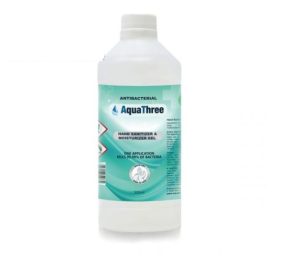 Aquathree 70% Alcohol Antibacterial Hand Sanitiser Gel 500ml
