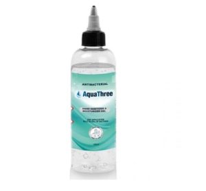 Aquathree 70% Alcohol Antibacterial Hand Sanitiser Gel 100ml