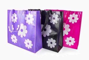 Shopping Bag Flower Design 43 X 40 X 14cm