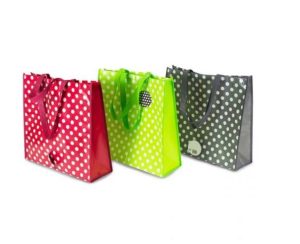 Polka Dot Shopping Bag Non Woven Material