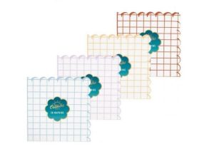 Bello Scallop Edge Checked Paper Napkins Pack of 20