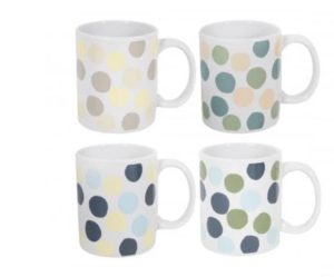 Mad About Mugs Straight Neutral Polka Dot Mug 11oz