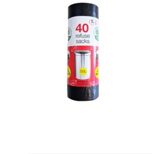 Tidyz 50L Refuse Sacks Pack Of 40