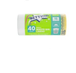 Bettina 40 Drawstring Small Waste Bin Liners 15l
