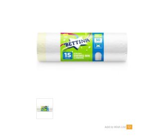 Bettina 15 Strong Swing Bin Liners 50L