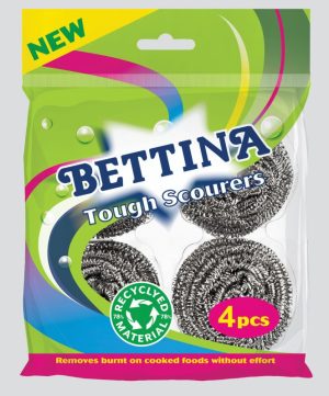 Bettina Tough Spiral Scourers 20g Pack Of 4