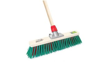 Wooden Outdoor 15" Broom With Stick