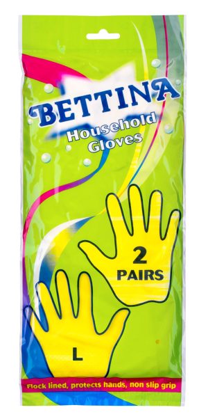 Bettina Household Gloves Large 2 Pairs