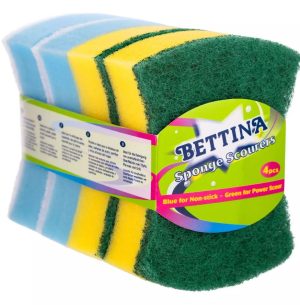 Bettina Butterfly Sponge Scourer Set Pack of 4
