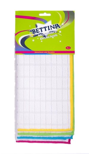Bettina Microfibre Dishcloths Assorted 4pc