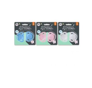 123 Baby Orthodontic Style Baby Soothers Pack of 2