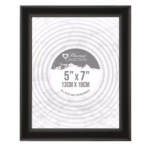 Flat Black Photo Frame 5" X 7" (13cm X 18cm)