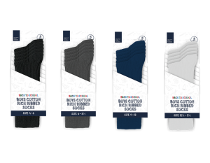 Creative Little Thinkers Boys Cotton Rich Ribbed Socks PACK OF 5