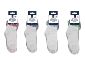 Creative Little Thinkers Girls Cotton Rich Gingham Socks PACK OF 4