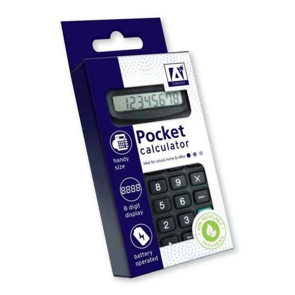 Premium Pocket calculator black