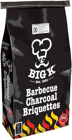 Big K Barbecue Charcoal Briquettes 3kg