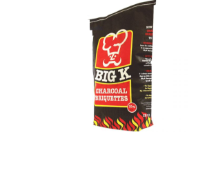 Big K Barbecue Charcoal Briquettes 10kg