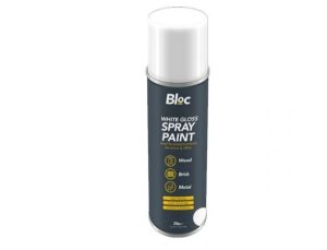 Bloc White Gloss Spray Paint 250ml