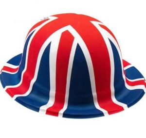 Pop Union Jack Plastic Bowler Hat