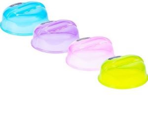Microwave Plate Cover 24cm X 10cm Assorted Colours