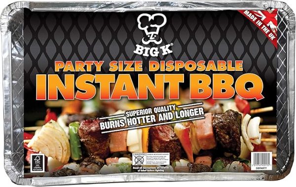 Premium Big k party size disposable instant bbq