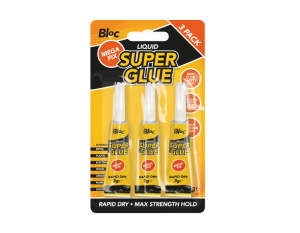 Bloc Liquid Super Glue 3g Pack Of 3