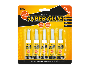Bloc Liquid Super Glue 3g Pack Of 5