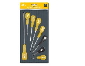 Bloc Cabinet Flat & Phillips Screwdriver Set Pack Of 8