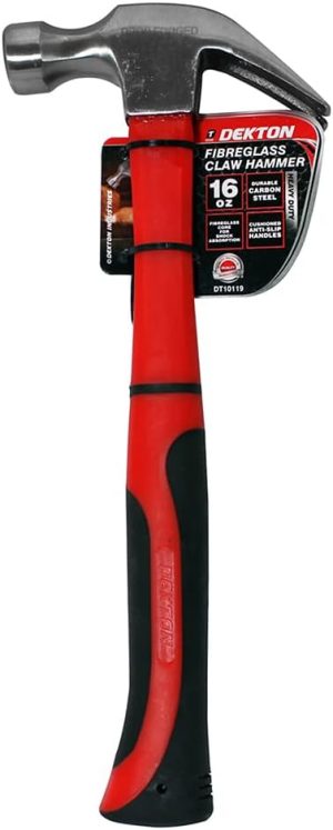 Dekton Heavy Duty Fibre Glass Claw Hammer 16oz