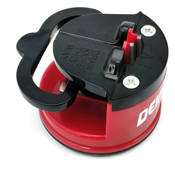 Premium Dekton knife sharpener with suction cup base