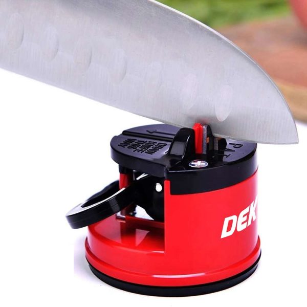 Premium Dekton knife sharpener with suction cup base