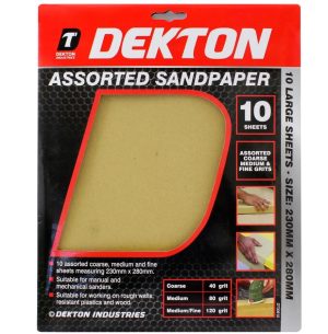 Dekton Assorted Sandpaper